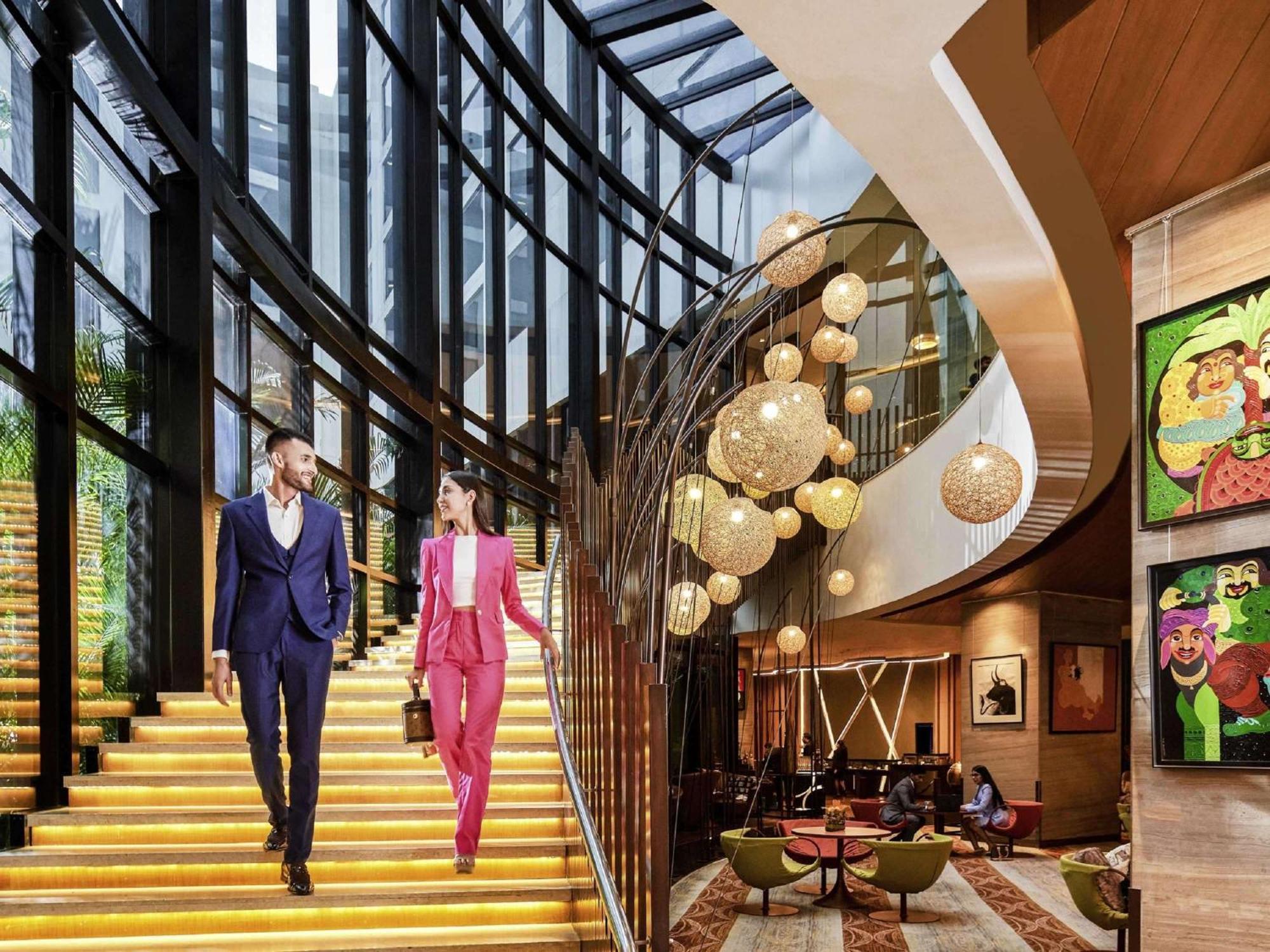 Pullman New Delhi Aerocity المظهر الخارجي الصورة The lobby of the hotel